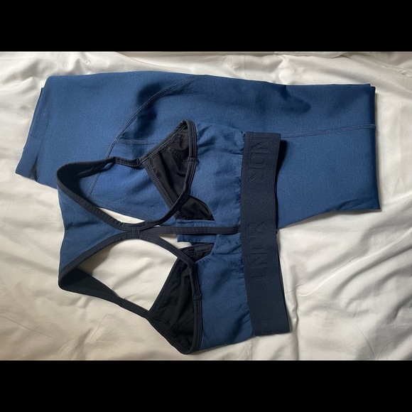 Royal Blue LNDR Scuba Compression Sports Bra and Legging Set - Small - Picture 5 of 14